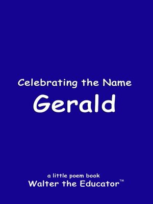 cover image of Celebrating the Name Gerald